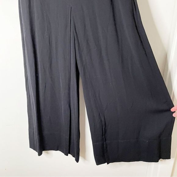 A.L.C. Womens high waisted Wide Leg ankle Pant rouser 2 black chic like new - Picture 10 of 12